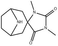 1',3'-dimethyl-8-azaspiro[bicyclo[3.2.1]octane-3,4'-imidazolidine]-2',5'-dione Struktur