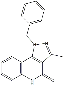 1-benzyl-3-methyl-1H-pyrazolo[4,3-c]quinolin-4(5H)-one Struktur