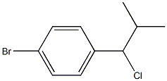 1-bromo-4-(1-chloro-2-methylpropyl)benzene Struktur