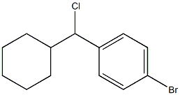 1-bromo-4-(chloro(cyclohexyl)methyl)benzene Struktur