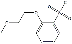 2-(2-methoxyethoxy)benzene-1-sulfonyl chloride Struktur