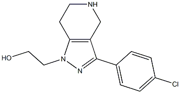 2-(3-(4-chlorophenyl)-4,5,6,7-tetrahydro-1H-pyrazolo[4,3-c]pyridin-1-yl)ethanol Struktur