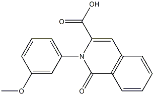 2-(3-methoxyphenyl)-1-oxo-1,2-dihydroisoquinoline-3-carboxylic acid Struktur