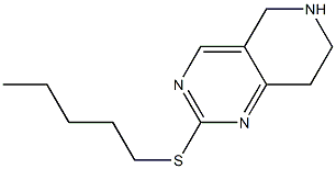 2-(pentylthio)-5,6,7,8-tetrahydropyrido[4,3-d]pyrimidine Struktur