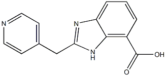 2-(pyridin-4-ylmethyl)-1H-benzo[d]imidazole-7-carboxylic acid Struktur