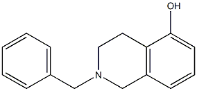 2-benzyl-1,2,3,4-tetrahydroisoquinolin-5-ol Struktur