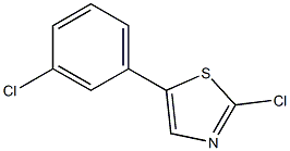 2-chloro-5-(3-chlorophenyl)thiazole Struktur