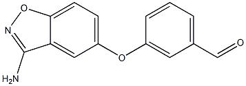 3-(3-aminobenzo[d]isoxazol-5-yloxy)benzaldehyde Struktur