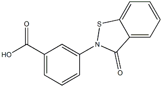 3-(3-oxobenzo[d]isothiazol-2(3H)-yl)benzoic acid Struktur