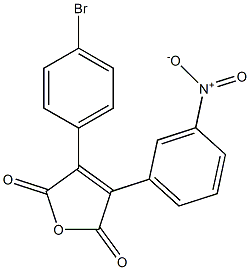 3-(4-bromophenyl)-4-(3-nitrophenyl)furan-2,5-dione Struktur