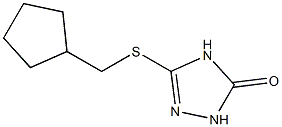 3-(cyclopentylmethylthio)-1H-1,2,4-triazol-5(4H)-one Struktur