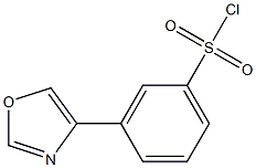 3-(oxazol-4-yl)benzene-1-sulfonyl chloride Struktur