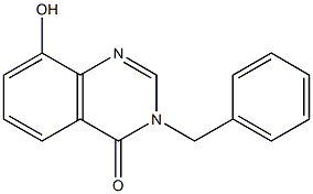 3-benzyl-8-hydroxyquinazolin-4(3H)-one Struktur