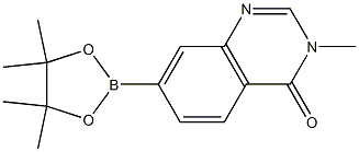 3-methyl-7-(4,4,5,5-tetramethyl-1,3,2-dioxaborolan-2-yl)quinazolin-4(3H)-one Struktur