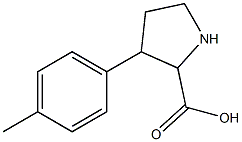 3-p-tolylpyrrolidine-2-carboxylic acid Struktur