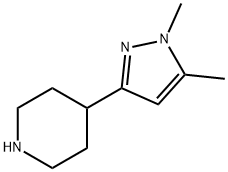 4-(1,5-dimethyl-1H-pyrazol-3-yl)piperidine Struktur