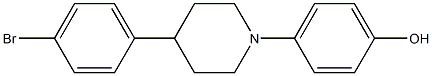 4-(4-(4-bromophenyl)piperidin-1-yl)phenol Struktur