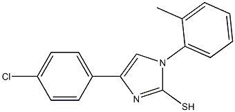 4-(4-chlorophenyl)-1-o-tolyl-1H-imidazole-2-thiol Struktur