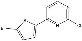 4-(5-bromothiophen-2-yl)-2-chloropyrimidine Structure