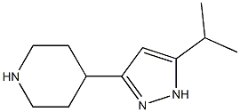 4-(5-isopropyl-1H-pyrazol-3-yl)piperidine Struktur