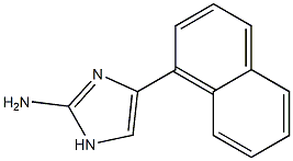 4-(naphthalen-1-yl)-1H-imidazol-2-amine Struktur