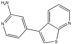 4-(thieno[2,3-b]pyridin-3-yl)pyridin-2-amine Struktur