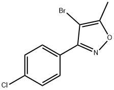 4-bromo-3-(4-chlorophenyl)-5-methylisoxazole Struktur