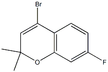 4-bromo-7-fluoro-2,2-dimethyl-2H-chromene Struktur