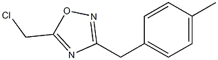 5-(chloromethyl)-3-(4-methylbenzyl)-1,2,4-oxadiazole Struktur