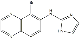 5-bromo-N-(1H-imidazol-2-yl)quinoxalin-6-amine Struktur