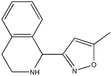 5-methyl-3-(1,2,3,4-tetrahydroisoquinolin-1-yl)isoxazole Struktur