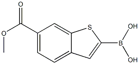 6-(methoxycarbonyl)benzo[b]thiophen-2-ylboronic acid Struktur