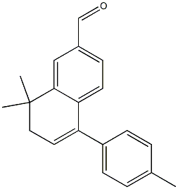 8,8-dimethyl-5-p-tolyl-7,8-dihydronaphthalene-2-carbaldehyde Struktur