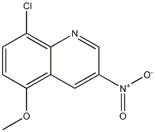 8-chloro-5-methoxy-3-nitroquinoline Struktur