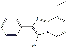 8-ethyl-5-methyl-2-phenylimidazo[1,2-a]pyridin-3-amine Struktur