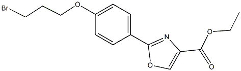 ethyl 2-(4-(3-bromopropoxy)phenyl)oxazole-4-carboxylate Struktur