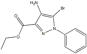 ethyl 4-amino-5-bromo-1-phenyl-1H-pyrazole-3-carboxylate Struktur