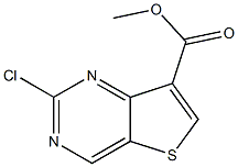 methyl 2-chlorothieno[3,2-d]pyrimidine-7-carboxylate Struktur