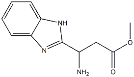 methyl 3-amino-3-(1H-benzo[d]imidazol-2-yl)propanoate Struktur