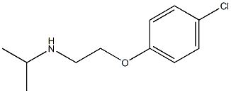 N-(2-(4-chlorophenoxy)ethyl)propan-2-amine Struktur