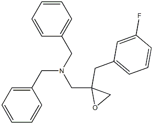 N,N-dibenzyl-1-(2-(3-fluorobenzyl)oxiran-2-yl)methanamine Struktur