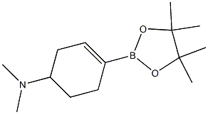 N,N-dimethyl-4-(4,4,5,5-tetramethyl-1,3,2-dioxaborolan-2-yl)cyclohex-3-enamine Struktur