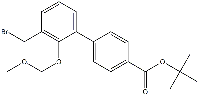 tert-butyl 3'-(bromomethyl)-2'-(methoxymethoxy)biphenyl-4-carboxylate Struktur