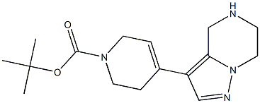 tert-butyl 4-(4,5,6,7-tetrahydropyrazolo[1,5-a]pyrazin-3-yl)-5,6-dihydropyridine-1(2H)-carboxylate Struktur