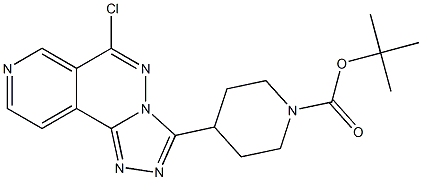 tert-butyl 4-(6-chloropyrido[4,3-d][1,2,4]triazolo[4,3-b]pyridazin-3-yl)piperidine-1-carboxylate Struktur