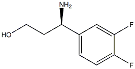 (R)-3-amino-3-(3,4-difluorophenyl)propan-1-ol Struktur