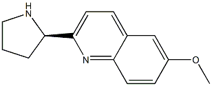 (R)-6-methoxy-2-(pyrrolidin-2-yl)quinoline Struktur