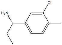 (S)-1-(3-chloro-4-methylphenyl)propan-1-amine Struktur