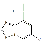 6-Chloro-8-trifluoromethyl-[1,2,4]triazolo[1,5-a]pyridine Struktur