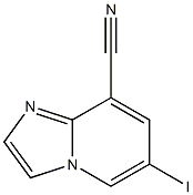 6-Iodo-imidazo[1,2-a]pyridine-8-carbonitrile Struktur